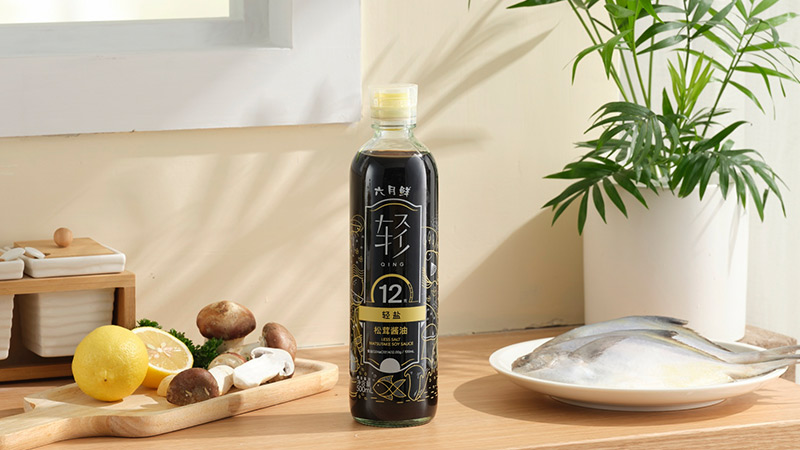 六月鲜·轻12克轻盐松茸蒸鱼酱油